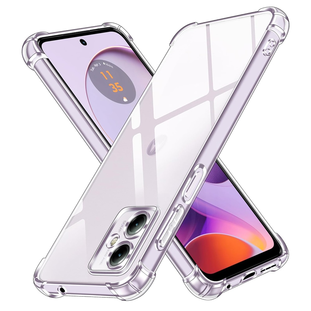 Husa protectie Mat-Tech compatibila cu Motorola Moto G14, Protectie Camera, Colturi anti-soc, Decupaje Precise, Rezistenta la impact, Margini ridicate pentru protectia ecranului, Transparenta