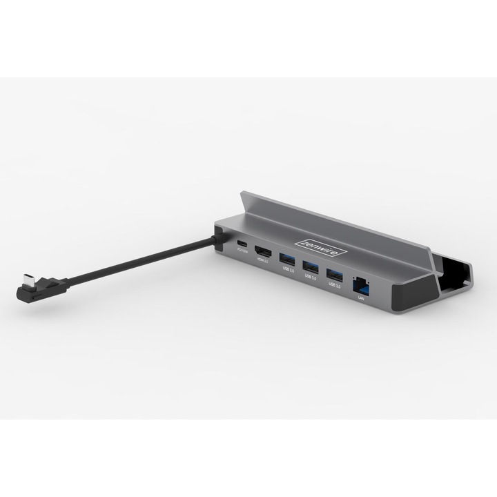 Statie de andocare Zenwire, ST601, DOCK ROG ROG ALLY DEX 6in1 HUB USB-C HDMI 4K Ethernet