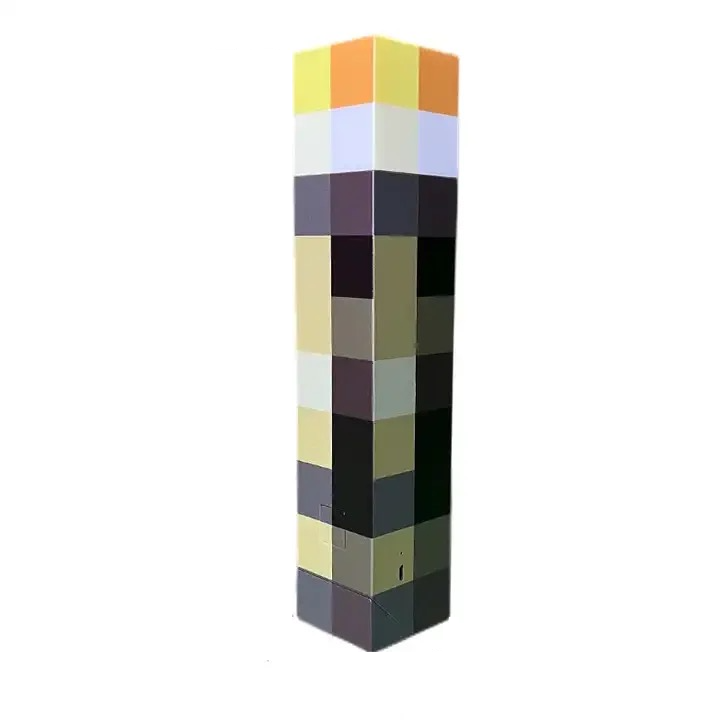 Фенерче с LED светлина и вградена батерия, Minecraft, Включва USB кабел за зареждане, Може да се закрепи към стената, Размер 280 x 60 mm