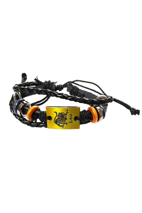 Bratara din piele ecologica, Zodiac Leu, 134BJ