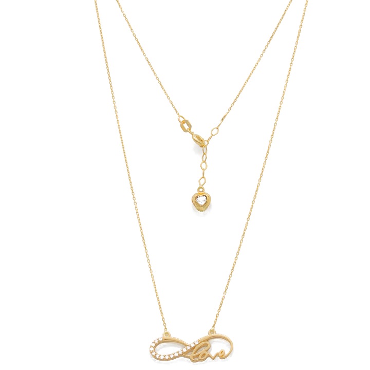 Colier Love si Infinit Aur 14k