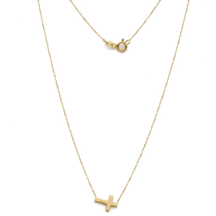 Colier Cruce Aur 14k