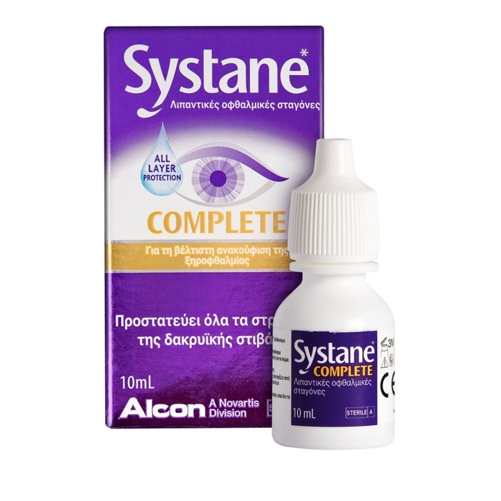 Picaturi pentru ochi uscati, Alcon, Systane, 10 ml