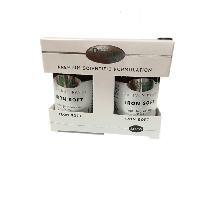 Set de 2 suplimente alimetare, Power Health, Cu digluconat de fier