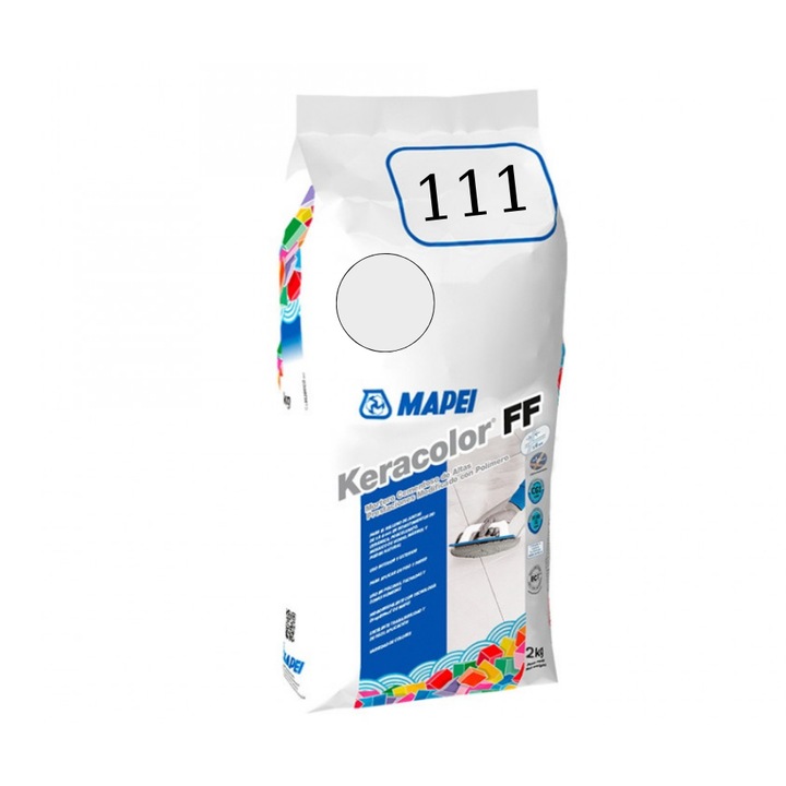 Chit de rosturi gresie si faianta KeraColor FF 111 Silver Grey, 2kg