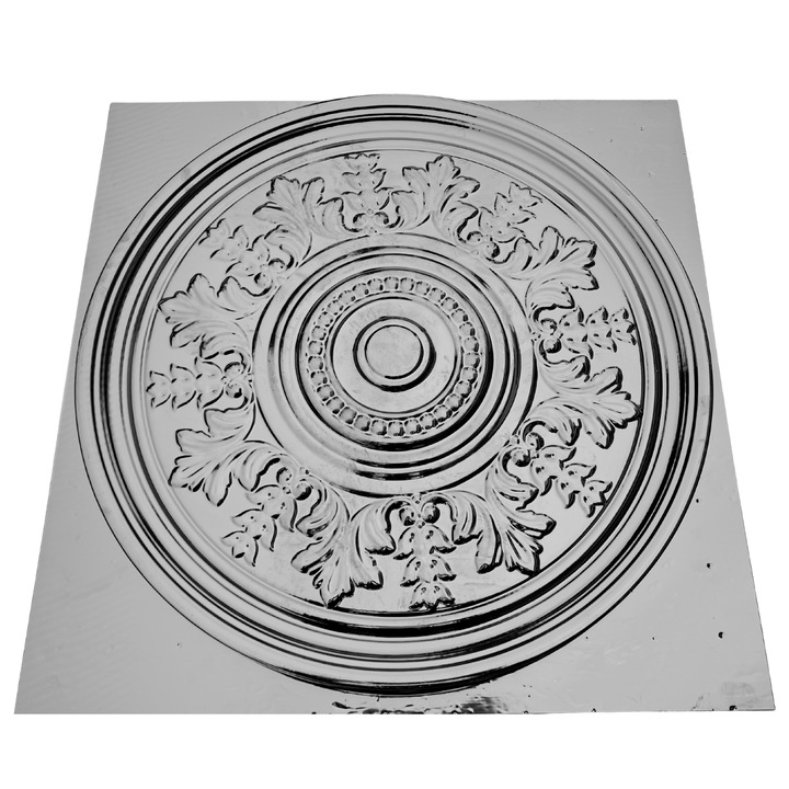 Matrita rozeta, model Frantuzesc, plastic ABS, negru, 50cm