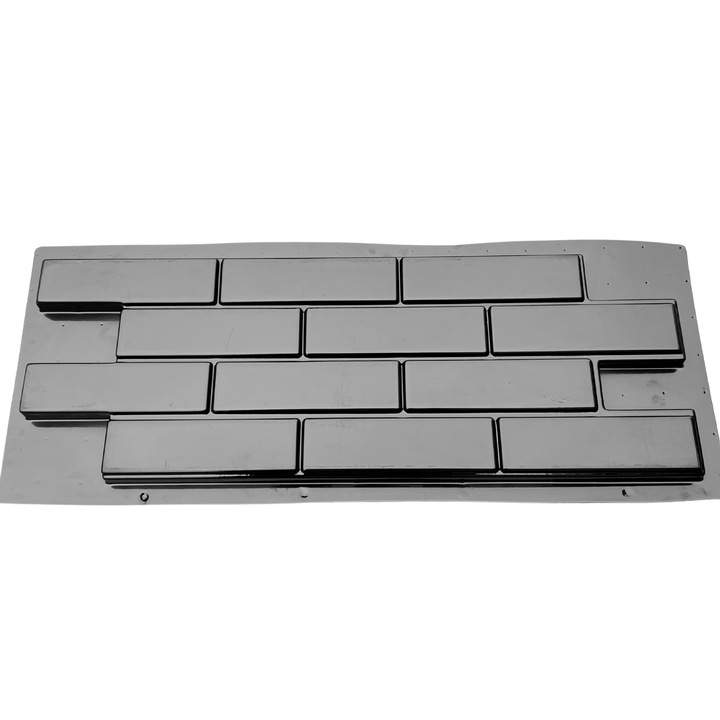 Matrita panou decorativ 3D, model Lung, plastic ABS, negru, 78x28x2.5cm