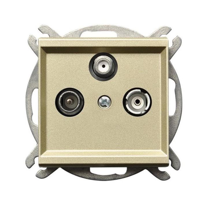 Priza, Ospel, Plastic, Златист