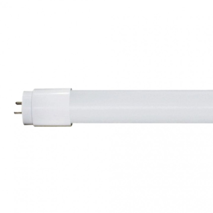LED тръба Lightex, Т8, 18W, 4000K, 100lm/W, 1800lm, 1200mm, Eдностранно захранване