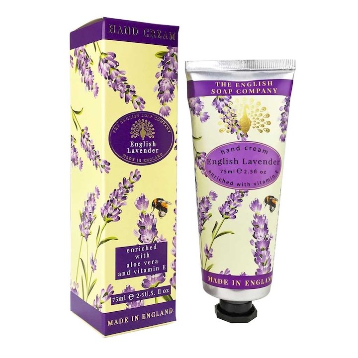 Крем за ръце, English Soap Company, Лавандула, Хидратиращ, 75 мл
