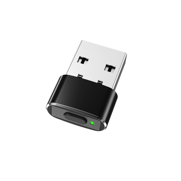 Mouse Jiggler, JESWO, Plug and Play USB, cu buton pornire oprire, Negru