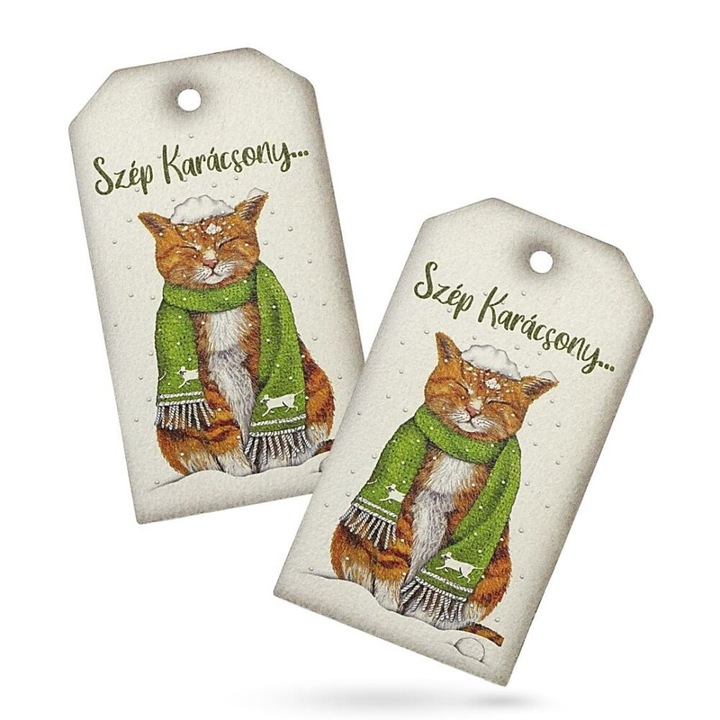 Nyomtatott fa tábla - Karácsonyi tábla 2db/csomag - Szép karácsony