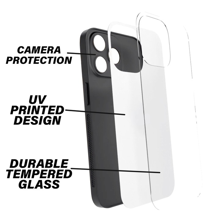 Husa BestCase® Slim Glassy, Compatibila Cu Xiaomi Redmi 12C, Night Landscape, HD Colors, Protectie camera, Margini ridicate pentru protectia ecranului, G 1317