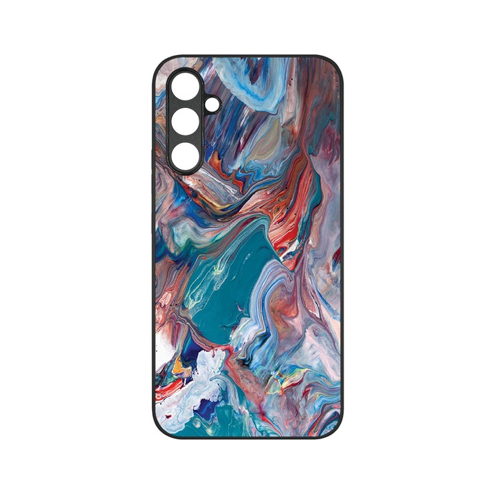 Husa BestCase® MaxSafe, Compatibila Cu Samsung Galaxy S23 FE, Colorful Marble, HD Colors, Anti-soc, Protectie Camera, Margini ridicate pentru protectia ecranului, G 886