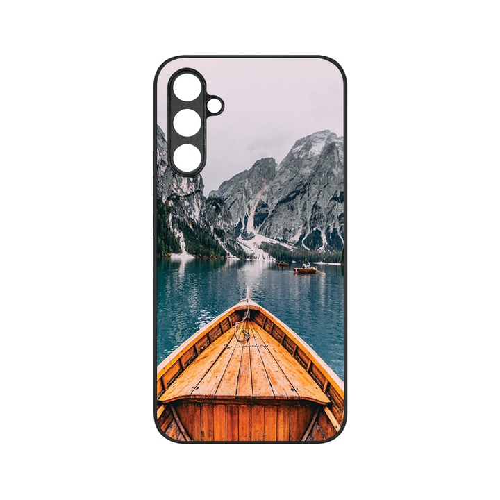 Тънък стъклен капак BestCase®, съвместим със Samsung Galaxy A13 5G, плаване с лодка, HD цветове, защита на камерата, повдигнати ръбове за защита на екрана, G 908
