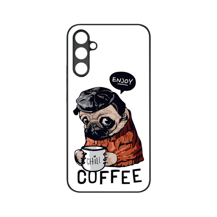 BestCase Slim Glassy telefontok, Samsung Galaxy A04s, Enjoy Coffee, HD színek, Kamera Védelem, G 1087