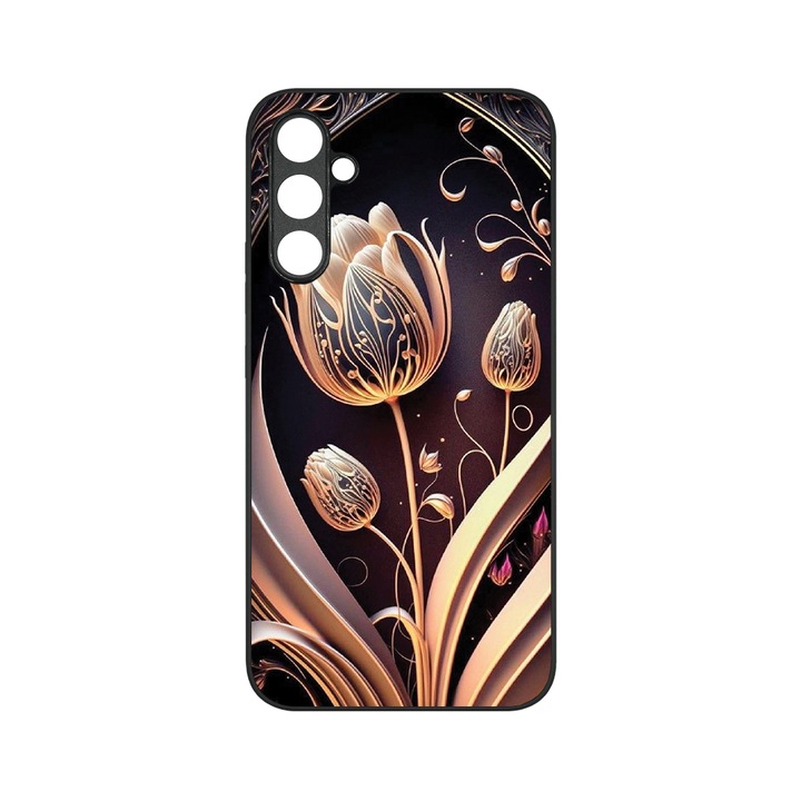 Тънък стъклен капак BestCase®, съвместим със Samsung Galaxy A13 5G, Golden Tulip, HD цветове, защита на камерата, повдигнати ръбове за защита на екрана, G 1155