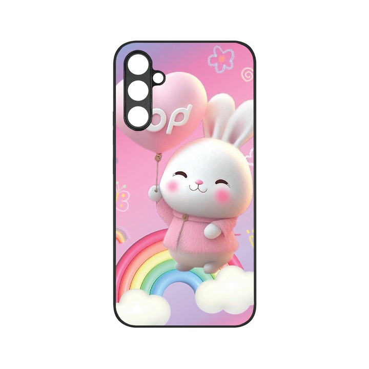 Husa BestCase® MaxSafe, Compatibila Cu Samsung Galaxy S23 FE, Hop Bunny, HD Colors, Anti-soc, Protectie Camera, Margini ridicate pentru protectia ecranului, G 1219