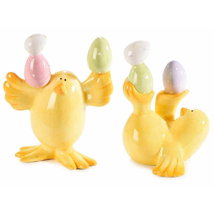 Set 2 decoratiuni Paste ceramica 11.5x7.5x14.5 cm