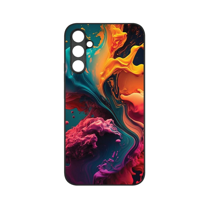 Husa BestCase® MaxSafe, Compatibila Cu Samsung Galaxy S23 FE, Liquid Colors, HD Colors, Anti-soc, Protectie Camera, Margini ridicate pentru protectia ecranului, G 1234