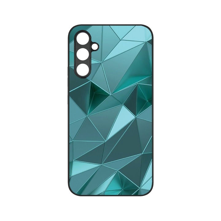 Husa BestCase® MaxSafe, Compatibila Cu Samsung Galaxy S23 FE, Green Mosaic, HD Colors, Anti-soc, Protectie Camera, Margini ridicate pentru protectia ecranului, G 1251