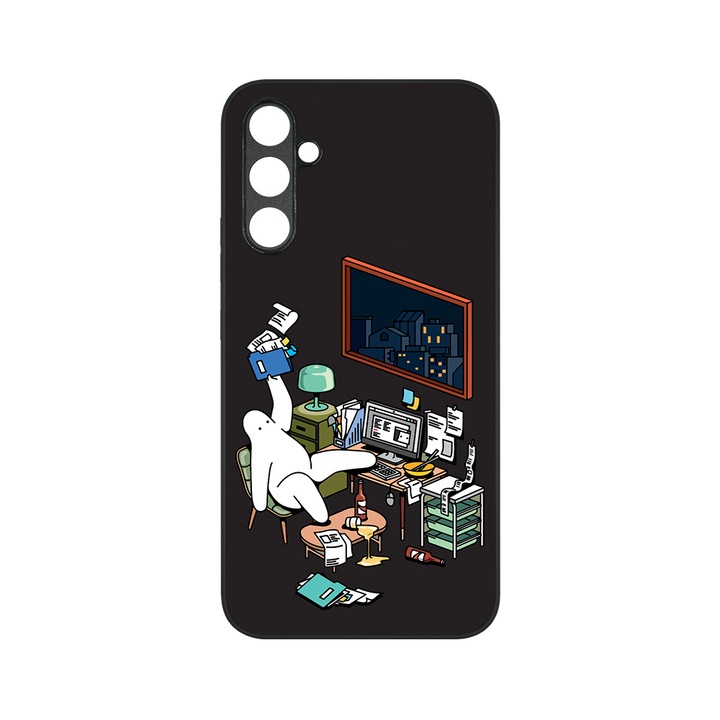 Husa BestCase® MaxSafe, Compatibila Cu Samsung Galaxy S23 FE, Mr. Donothing Home Office, HD Colors, Anti-soc, Protectie Camera, Margini ridicate pentru protectia ecranului, G 1259