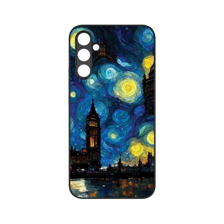 Husa BestCase® MaxSafe, Compatibila Cu Samsung Galaxy S23 FE, Starry Night, HD Colors, Anti-soc, Protectie Camera, Margini ridicate pentru protectia ecranului, G 1284