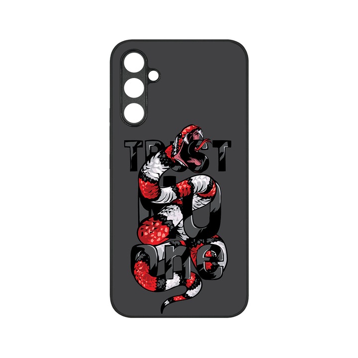 Husa BestCase® MaxSafe, Compatibila Cu Samsung Galaxy S23 FE, Trust No One, HD Colors, Anti-soc, Protectie Camera, Margini ridicate pentru protectia ecranului, G 1299