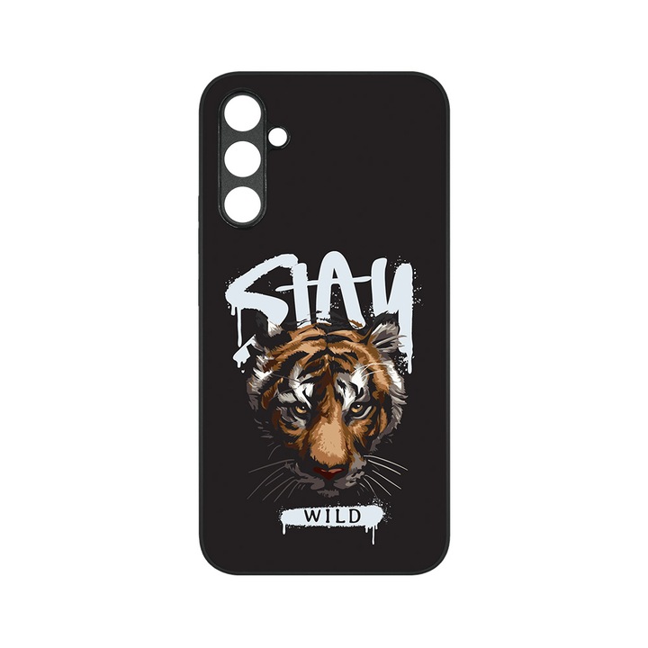 Тънък стъклен капак BestCase®, съвместим със Samsung Galaxy A13 5G, Stay WIld, HD цветове, защита на камерата, повдигнати ръбове за защита на екрана, G 1291