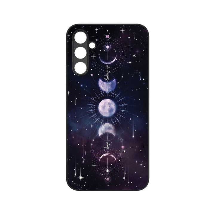 Husa BestCase® MaxSafe, Compatibila Cu Samsung Galaxy S23 FE, Phases of the moon, HD Colors, Anti-soc, Protectie Camera, Margini ridicate pentru protectia ecranului, G 1307