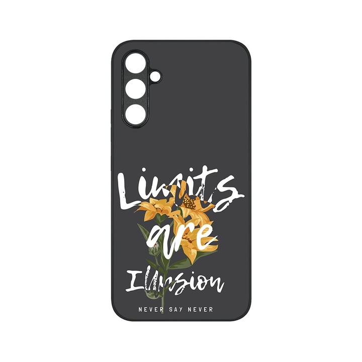 Husa BestCase® MaxSafe, Compatibila Cu Samsung Galaxy S23 FE, Limits are illusion, HD Colors, Anti-soc, Protectie Camera, Margini ridicate pentru protectia ecranului, G 1300