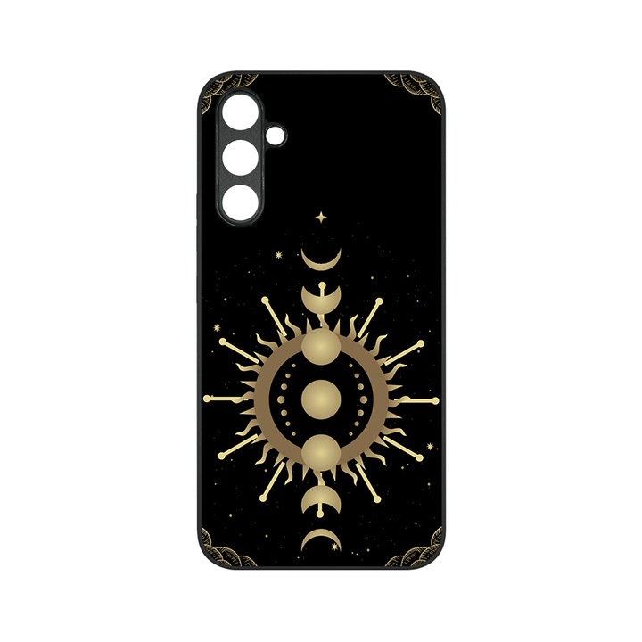 Husa BestCase® MaxSafe, Compatibila Cu Samsung Galaxy S23 FE, Phases of the moon, HD Colors, Anti-soc, Protectie Camera, Margini ridicate pentru protectia ecranului, G 1343