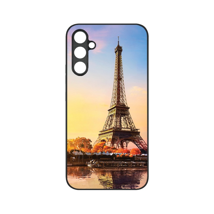 Husa BestCase® MaxSafe, Compatibila Cu Samsung Galaxy S23 FE, Paris Eiffel Tower, HD Colors, Anti-soc, Protectie Camera, Margini ridicate pentru protectia ecranului, G 1372