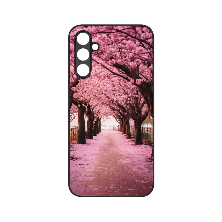 Husa BestCase® MaxSafe, Compatibila Cu Samsung Galaxy S23 FE, Cherry Blossom Trees, HD Colors, Anti-soc, Protectie Camera, Margini ridicate pentru protectia ecranului, G 1379