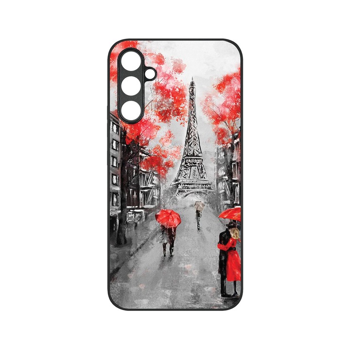 Husa BestCase® MaxSafe, Compatibila Cu Samsung Galaxy S23 FE, Paris Eiffel Tower, HD Colors, Anti-soc, Protectie Camera, Margini ridicate pentru protectia ecranului, G 1378