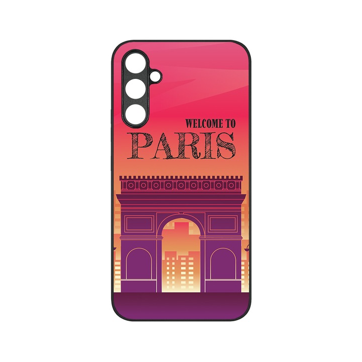 Husa BestCase® MaxSafe, Compatibila Cu Samsung Galaxy S23 FE, Paris, HD Colors, Anti-soc, Protectie Camera, Margini ridicate pentru protectia ecranului, G 1397