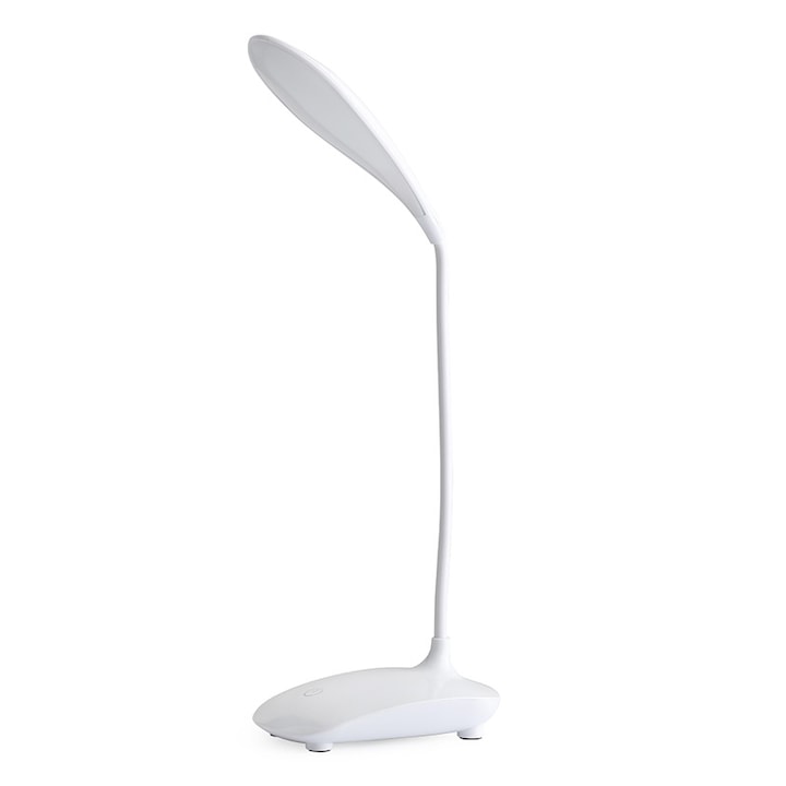 Rugalmas LED asztali lámpa MRG MXC018, USB, érintés, hideg fehér, 18 led, fehér