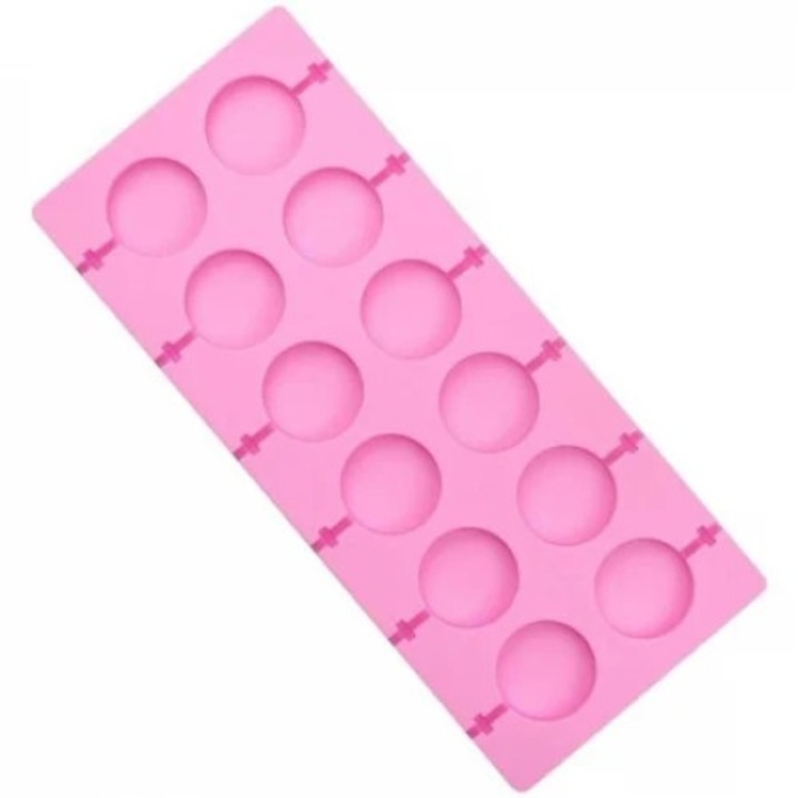 Forma din silicon pentru Acadele 26.5 x 12 cm, Roz - Enz Shop