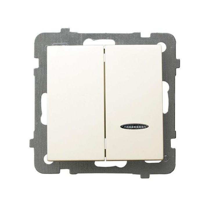 Ospel AS LP-2GS/m/27 kapcsoló, ekrü