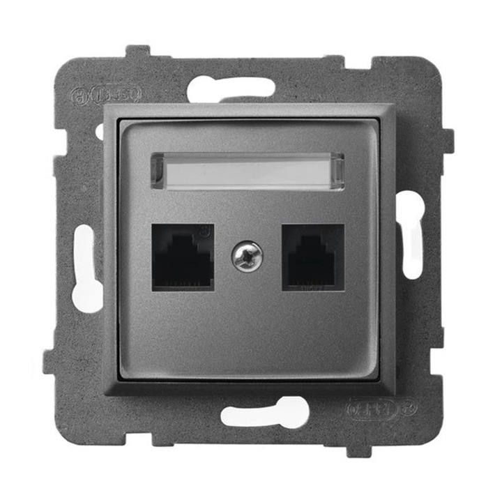 Приза компютър Ospel GPK-2U/K/m/70, cat.5e, Сив