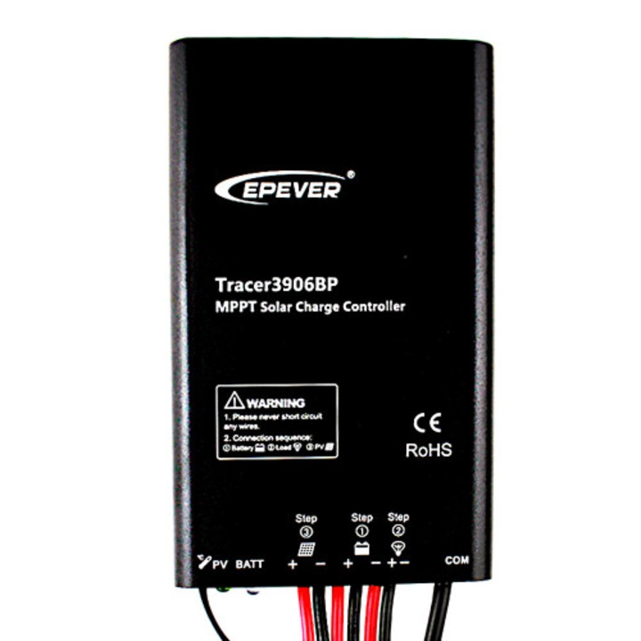 Regulator MPPT, Epever, Plastic, Negru