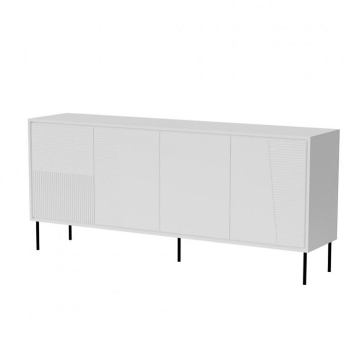Comoda, Cama Meble, MDF/PAL, 200x45x88cm, Alb