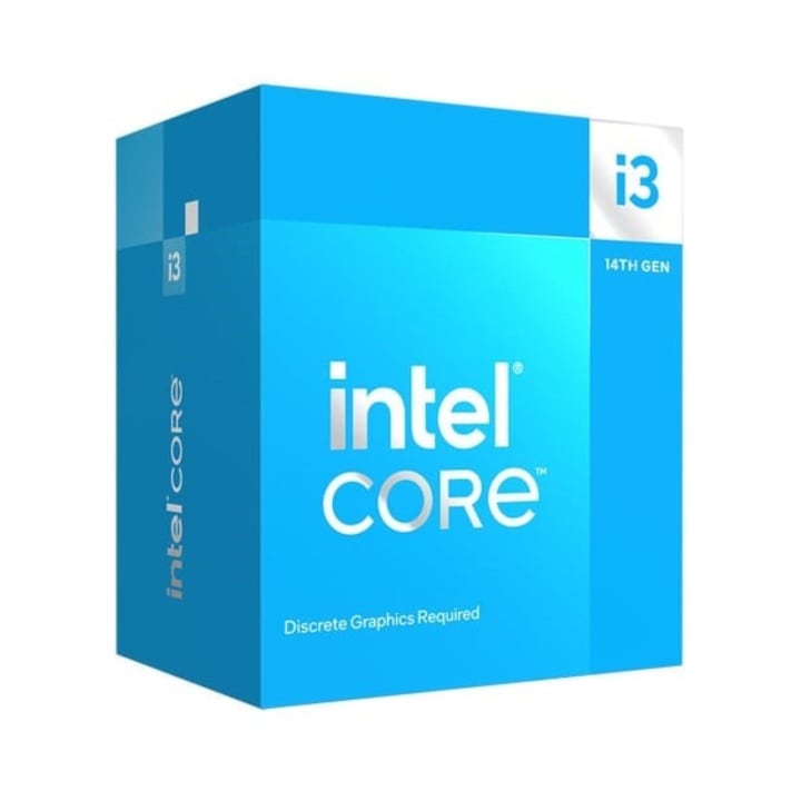 Procesor Intel Core i3-14100F, Intel, 4,7 GHz, 5 MB, LGA1700