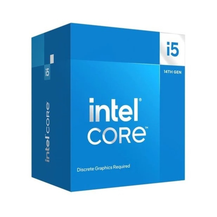 Intel Core i5-14400F processzor, Intel, 4,7 GHz, 9,5 MB, LGA1700