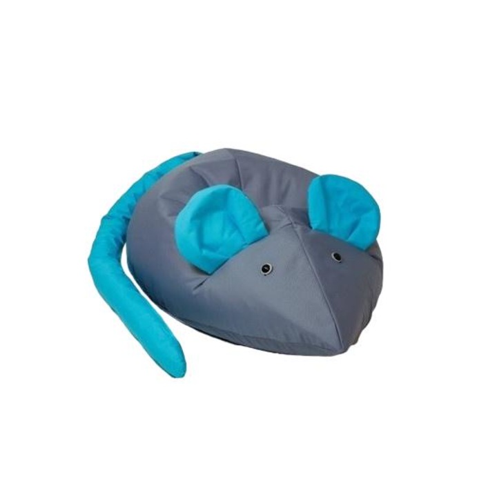 Gyermekszék, Go Gift, poliészter, 110 x 80 cm, szürke/kék