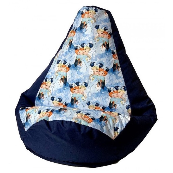 Fagyasztott szék, Go Gift, poliészter, 130 x 90 cm, sötétkék