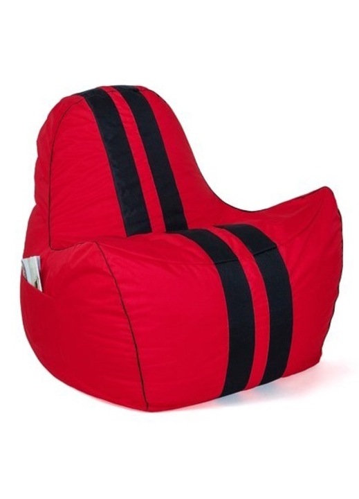 Fotel puffadással, Go Gift, Sako, Ferrari, 140x100cm, piros/fekete