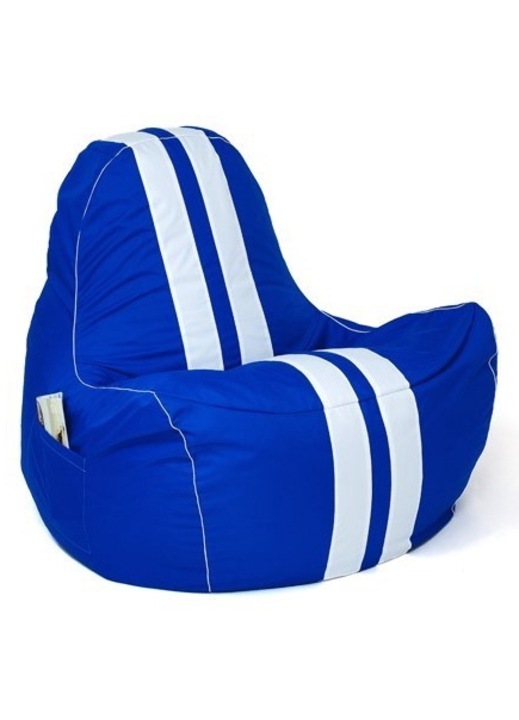 Fotel puffal, Go Gift, Sako, Ferrari, 140x100cm, fehér/kék