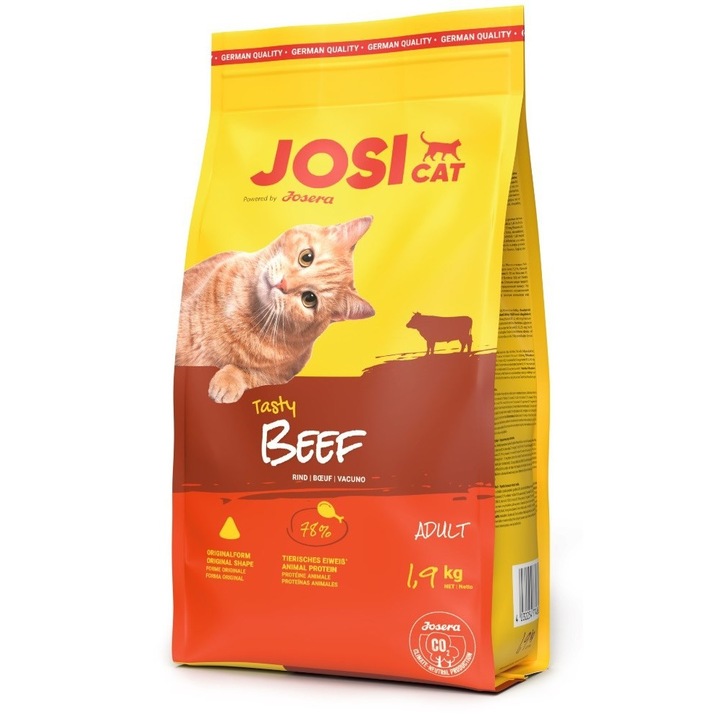 Hrana uscata pentru pisici adulte JosiCat, Josera, Vita, 1.9 kg