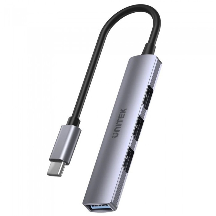 USB хъб, Unitek H1208B, USB3.0/2.0 HUB 4 port - USB-C input
